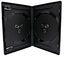 ULTRA PREMIUM STANDARD Black Double DVD Cases 14MM 80g Lot picture