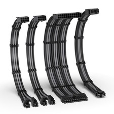 EZDIY-FAB 12VHPWR PSU Extension Kit, 1x24-Pin/2xEPS/1x12+4 Pin, Black Grey | ... picture