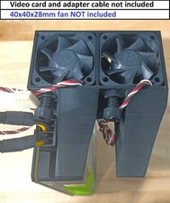 Dual Nvidia Tesla V100 P40 P100 K20 K40 K80 M10 M40 M60 Adapter Kit - No Fans picture