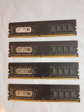 64 GB DDR4 Ram 2666mhz ( 4 x 16gb ) - 288 pin DESKTOP Non ECC - Black/Gold 64gb picture