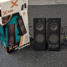 Logitech X-140 Computer Speakers S-0264A TESTED WORKS picture