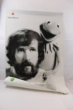Vintage 1998 Apple Computer Poster Think Different Jim Henson / Kermit 24 x 36 picture