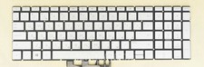 New For HP 15-dw 15-dw0000 Series keyboard Backlit no frame Russian RU Silver picture