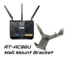 Low Profile Wall Mount Bracket Holder for ASUS RT-AC86U WiFi Router picture