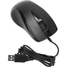 Targus AMU81USZ Full-Size Mouse - Optical - Cable - Matte Black - USB - 1000 dpi picture