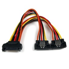 StarTech 6in Latching SATA Power Y Splitter Cable (PYO2LSATA) picture