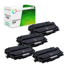 4Pk TCT Premium 16A Q7516A Black for HP LaserJet 5200 5200DTN Compatible Toner picture