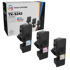 Compatible Toner Cartridge for Kyocera TK-5242 (Cyan, Magenta, Yellow, 3-Pack) picture