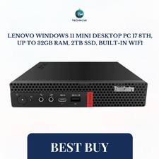 Lenovo Windows 11 Mini Desktop PC i7 8th, up to 32GB RAM, 2TB SSD, Built-In WiFi picture