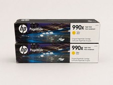 LOT OF 2 GENUINE HP 990X Magenta PAGEWIDE High Yield Ink Cartridges Expired picture