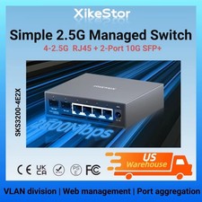 2.5G Managed Ethernet Switch, 4x2.5G RJ45 + 2x10G SFP+ Uplink, VLAN, Link Aggreg picture