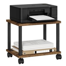 2 Tier Under Desk Printer Stand Printer Cart Table Home Office Organizer picture