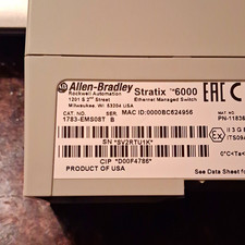 Allen-Bradley Stratix 6000 1783-EMS08T 8-Port Managed Switch DIN Rail picture