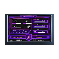 5inch Black PC Case Monitor Built in Picture Video Theme CPU GPU RAM Temp picture