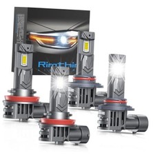 9005 H11 Bulbs Combo, 800% Brighter H9 H8 HB3 Fog Lights, 9005+H11 Cool White picture