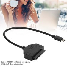 TypeC Adapter 2.5in USB 3.0 10G SSD HDD Hard Disk Drive Cable Protecti XNPQ picture