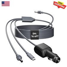 High-Quality 16.4FT Starlink 3-in-1 Power Cable: USB-C & Car Adapter Included picture