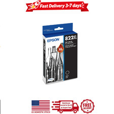 2-Pack Epson 822XL Genuine High Capacity Black Ink Cartridge T822XL120 picture