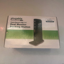 Plugable USB 3.0 Dual Monitor Docking Station HDMI/DVI/VGA Ethernet Black picture