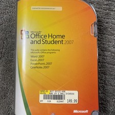 Microsoft MS Office Home and Student 2007 Word Excel PowerPoint OneNote W/ Key picture