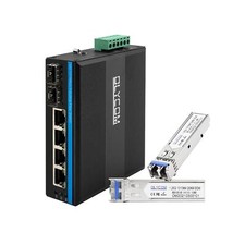 4-Port Outdoor Full Gigabit PoE+ DIN-Rail Fiber Network Switch 4 x Gigabit Po... picture