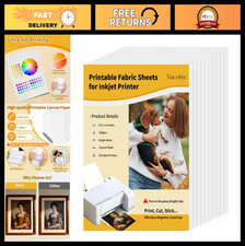 10 Pcs Printable Fabric Sheets 8.5x11