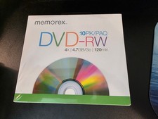 Memorex DVD-RW Rewritable DVD 10 Pack 4.7GB 4X 120 Min NEW picture