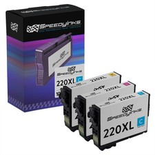SPEEDY 3PK Replacement for Epson 220 220XL HY Cyan Magenta Yellow Ink Cartridges picture