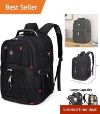 Versatile Water-Resistant 50L Laptop Backpack with Combination Lock & 20 Pockets picture
