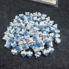 Keyboard Switches, 100 Pcs 3 PIN Blue Keyboard Clicker Dustproof Mechanical Ke picture