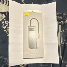 Baseus StarJoy 9-Port Type-C Hub Portable Silver USB-C Adapter picture
