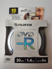 FujiFilm DVD-R Disc Pack 3inch 1.4 GB 10 30 Min 4x Blank For Video Photos & Data picture