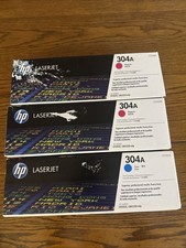 HP 304A Genuine OEM Toner Set 3 Pack CC531A CC533A New Sealed picture