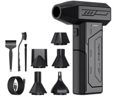 Plumero aire comprimido 130000RPM inalámbrico LED 3 niveles recargable limpieza picture