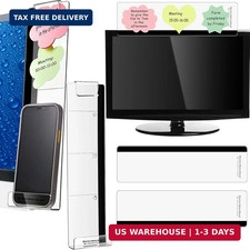 4 Pieces Computer Monitor Message Memo Board Transparent Message Panel Monitor S picture