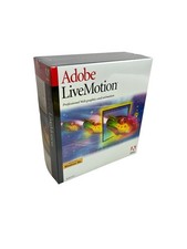 SEALED Adobe Live Motion PC Box 2000 Windows ME/NT/98 Retro Web Design picture