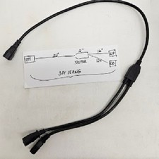 ***GREAT*** LOT OF 10 3FT 18AWG C14 2FT to 1FT C13X2 PDU Y SPLITTER CABLE picture