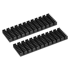 2 Pack M.2 SSD Heatsink Cooler with Thermal Pad 70x22x6mm Black picture