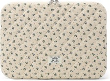 Puffy Laptop Sleeve 13 Inch Cute Quilted Laptop Protective Case Padded Floral picture