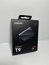 Samsung T9 Portable 2TB 2000MB/s SSD - (MU-PG2T0B/AM) NIB Factory Seal  picture