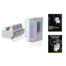 Stable 24-Pin ATX Angle Adapter with Infinity Mirror ARGB - For Gaming PCs picture