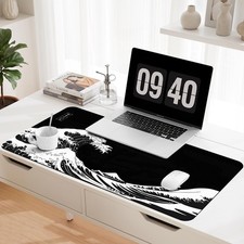 Leather Desk Mat, Desk Pad for Keyboard and Mouse Large Mouse Pads for Desk |... picture