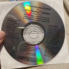 Product Recovery CD-ROM for IBM ThinkPad Series 385 / 385D 1.0 Rare picture