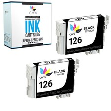 2X CMYi Replacement T126 Black Ink Cartridge for Epson Workforce 630 633 635 645 picture