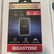 Gigastone 2TB External SSD High Speed 500MB/s USB-C + USB-A Universal Compat picture