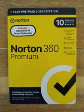 NORTON 360 PREMIUM 10 DEVICES 2026 Internet Security Key Card New Ship Fast  picture