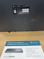 TP-LINK JetStream TL-SG3452P 52 port with 48 ethernet PoE+ switch inc VAT picture