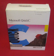 Vintage Microsoft Quick C Software Package 5 1/4