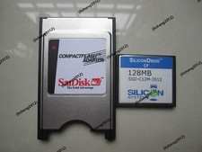 SiliconDrive  128MB Compact Flash +ATA PC card PCMCIA Adapter JANOME Machines picture