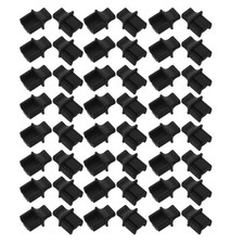 150Pcs Black Silicone Ethernet Plug Covers Anti Dust Reusable Pc Port Protectors picture